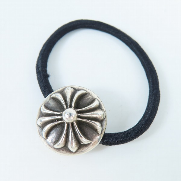 実際に弊社で買取させて頂いた【オールド刻印】CHROME HEARTS/クロムハーツ クロスボール コンチョ ヘアゴム/ヘアバンド