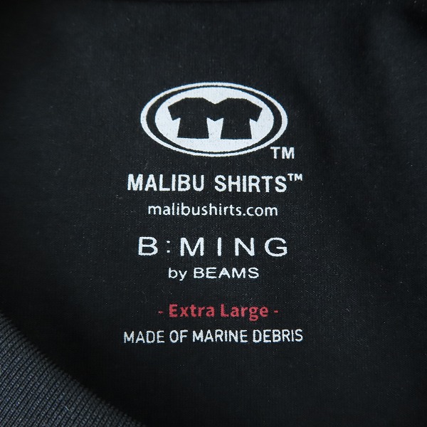 実際に弊社で買取させて頂いたMALIBU SHIRTS x B:MING by BEAMS/マリブシャツ × ビーミング by ビームス 別注Tシャツ XLの画像 2枚目