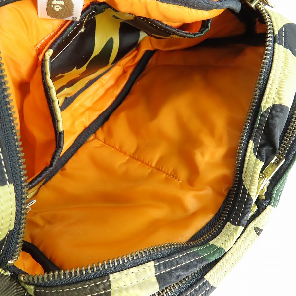 実際に弊社で買取させて頂いたPORTER×A BATHING APE/ポーター×エイプ TANKER/タンカー ショルダーバッグ 6933-482-100の画像 3枚目