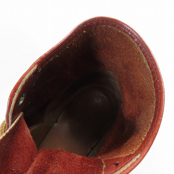 実際に弊社で買取させて頂いたRED WING/レッドウィング ブーツ レッドブラウン系 8166/8.5Dの画像 4枚目