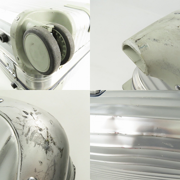 実際に弊社で買取させて頂いたRIMOWA/リモワ シルバー インテグラル 4輪 キャリーバッグ 973.77.00.5の画像 8枚目