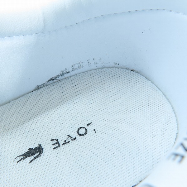 実際に弊社で買取させて頂いたLACOSTE/ラコステ BASESHOT 223 1 SMA スニーカー/シューズ 746SMA0065312 UK9の画像 6枚目