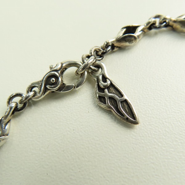 実際に弊社で買取させて頂いたBloody Mary/ブラッディマリー 火の粉 チェーンブレスレット/ガーネットの画像 4枚目