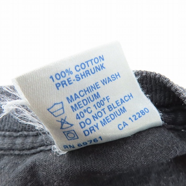 実際に弊社で買取させて頂いたBROCKUM社 MEGADETH/メガデス 90's ワールドツアー ヴィンテージ バンT/Lの画像 3枚目