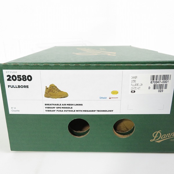 実際に弊社で買取させて頂いたDanner/ダナー  FULLBORE LOW COYOTE/フルボア ロー コヨーテ 20580 US9の画像 8枚目