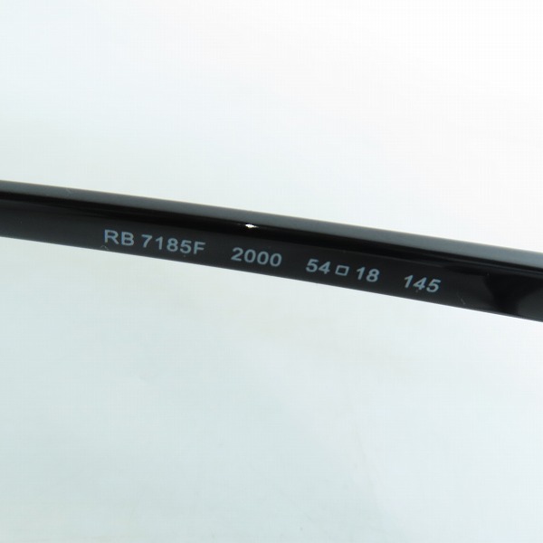 実際に弊社で買取させて頂いたRay-Ban/レイバン 度入り メガネフレーム/アイウェア RB7185Fの画像 6枚目