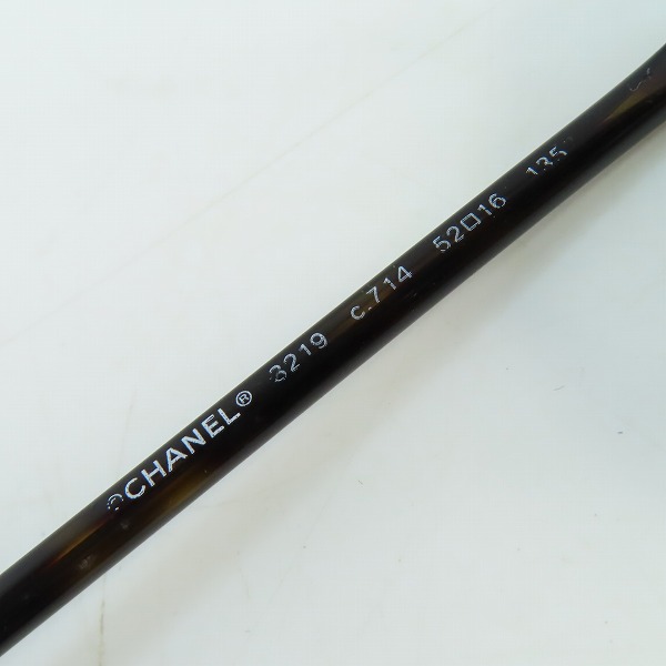 実際に弊社で買取させて頂いたCHANEL/シャネル ココマーク フルリム メガネフレーム/アイウェア 3219の画像 7枚目