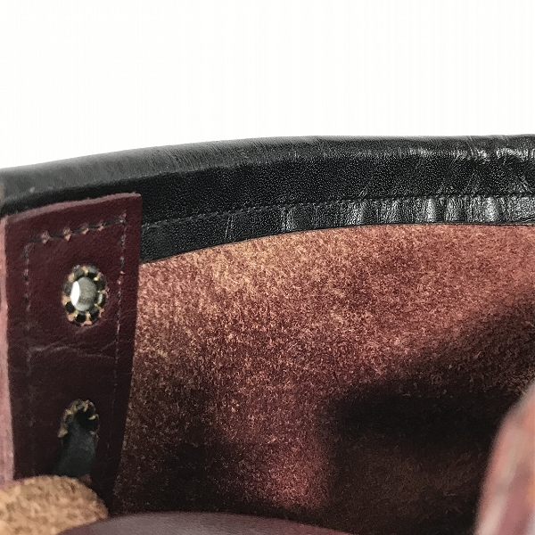 実際に弊社で買取させて頂いたRED WING/レッドウィング BECKMAN/ベックマン ブーツ ブラックチェリー 9011/9.5Dの画像 6枚目