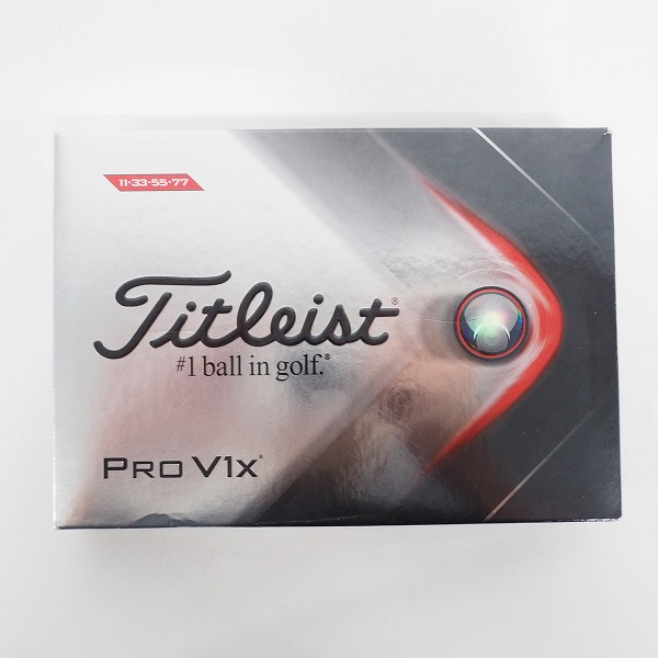 実際に弊社で買取させて頂いた【未使用/オウンネーム】Titleist/タイトリスト PRO V1x ゴルフボール ホワイト 1ダースの画像 2枚目