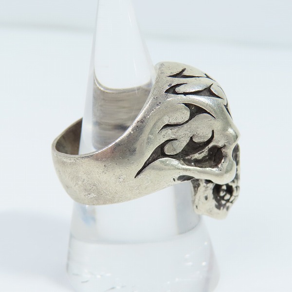 実際に弊社で買取させて頂いたCRAZY PIG/クレイジーピッグ トライバルスカルリング  21-22号の画像 4枚目