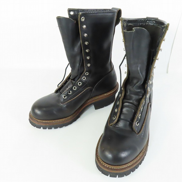 実際に弊社で買取させて頂いたRED WING/レッドウィング 13ホール レザー ロガーブーツ/7D