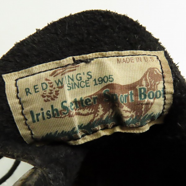 実際に弊社で買取させて頂いたRED WING/レッドウィング 四角犬タグ アイリッシュセッター モックトゥ ブーツ/7Eの画像 6枚目