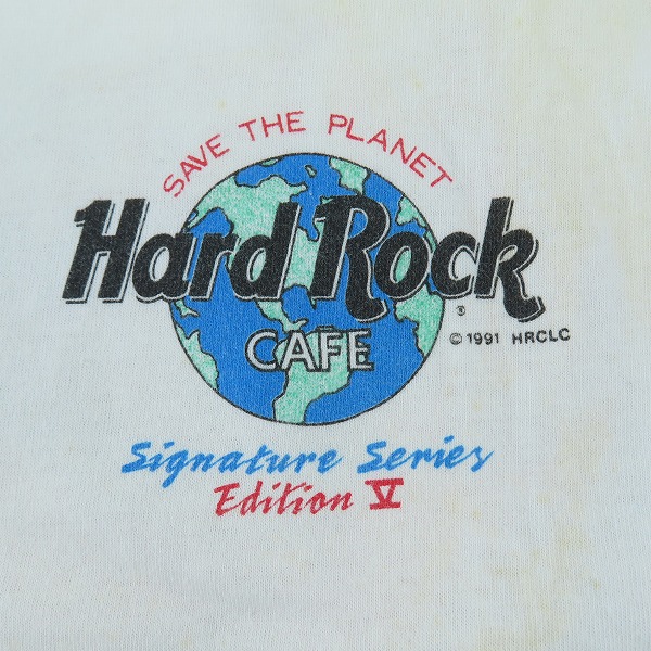 実際に弊社で買取させて頂いたMAGADETH× hard rock cafe/メガデス × ハードロックカフェ 1986 ヴィンテージ バンドTシャツ Mの画像 4枚目