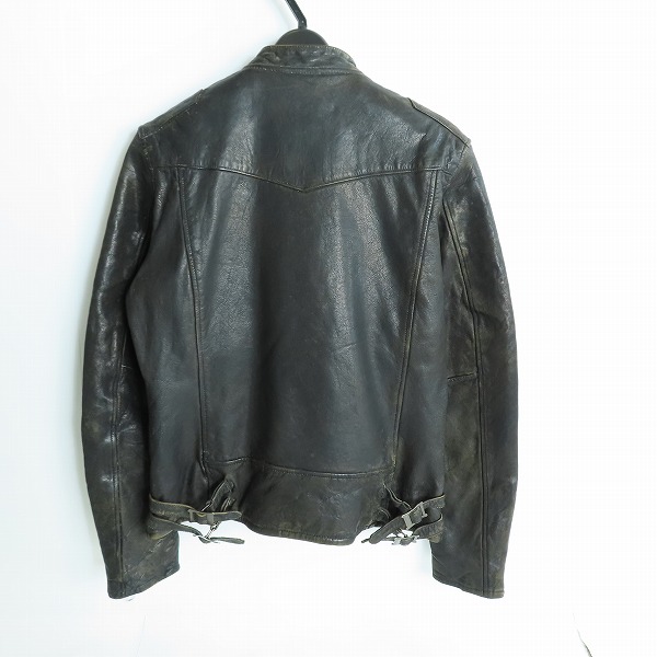 実際に弊社で買取させて頂いた【難有り】AVIREX/アヴィレックス ヴィンテージ カスタム ライダース ジャケット 6171070/Mの画像 1枚目