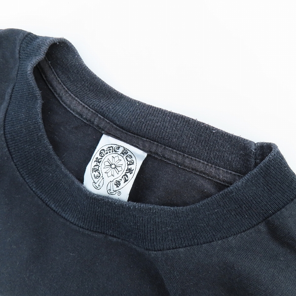 実際に弊社で買取させて頂いた【JPタグ】CHROME HEARTS×A BATHING APE/クロムハーツ×アベイジングエイプ サル顔 スクロールロゴ 半袖Tシャツ/Lの画像 3枚目