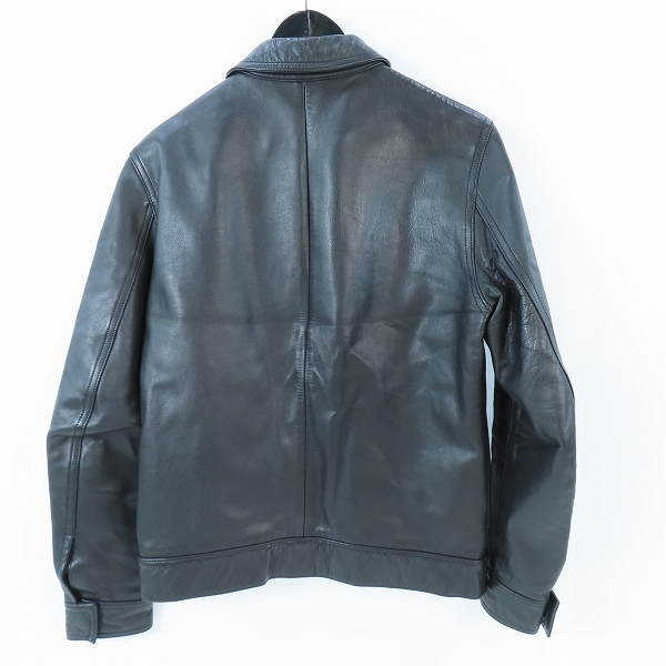 実際に弊社で買取させて頂いたWACKO MARIA/ワコマリア カウハイド シングルライダース レザージャケット/Sの画像 1枚目