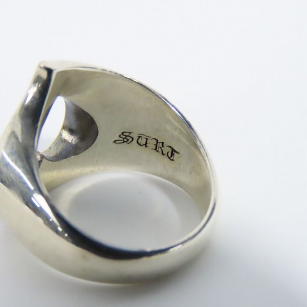 実際に弊社で買取させて頂いたSURT×MAGICAL DESIGN/サート × マジカルデザイン 950×K18 23AW Original Ring スペードリング 9号の画像 7枚目