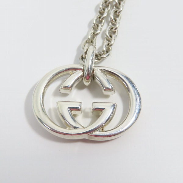 実際に弊社で買取させて頂いたGUCCI/グッチ GGロゴ インターロッキングG ネックレスの画像 1枚目