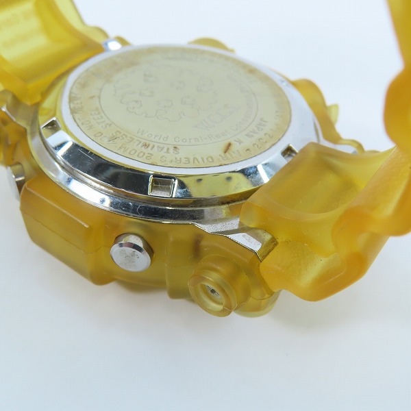 実際に弊社で買取させて頂いたG-SHOCK/Gショック W.C.C.S. サンゴ礁 FROGMAN/フロッグマン DW-8250WC-7AT【動作未確認】の画像 4枚目