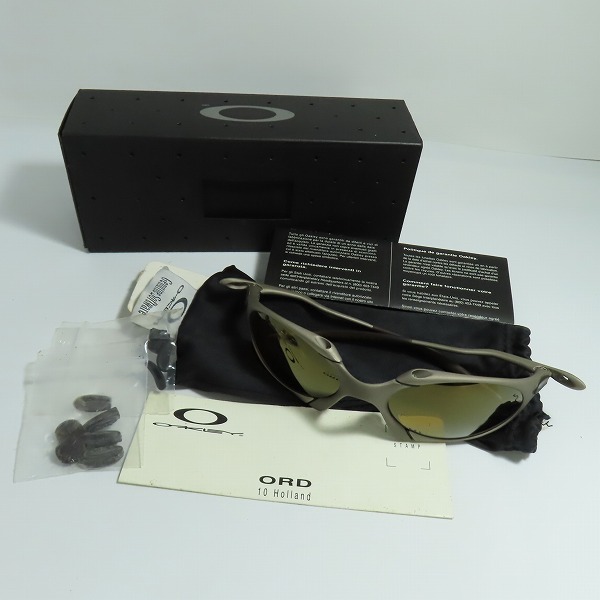 実際に弊社で買取させて頂いたOAKLEY/オークリー ROMEO/ロメオ X-METAL/エックスメタル TITANIUM サングラス/アイウェア GOLD IRIDIUM/ゴールドイリジウムの画像 9枚目
