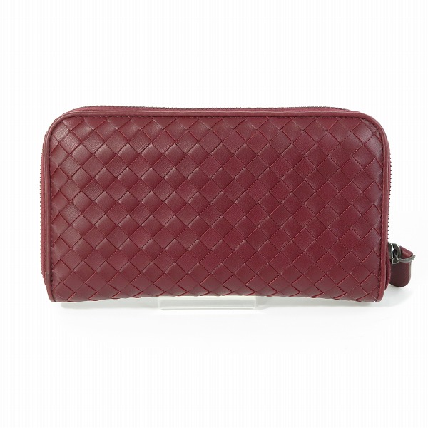 実際に弊社で買取させて頂いたBOTTEGA VENETA/ボッテガヴェネタ イントレチャート ラウンドジップ 長財布/ウォレットの画像 1枚目