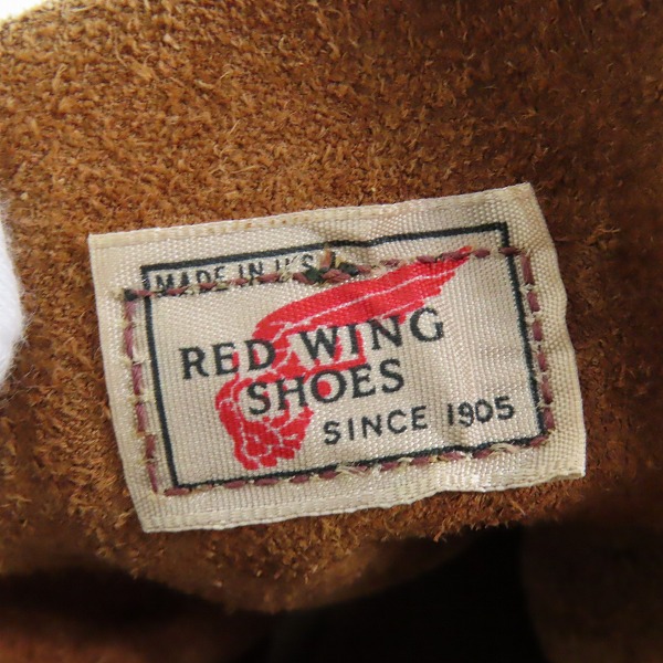 実際に弊社で買取させて頂いたRED WING/レッドウィング ビンテージ/80s MADE IN USA 羽タグ 編み上げブーツ 214の画像 6枚目
