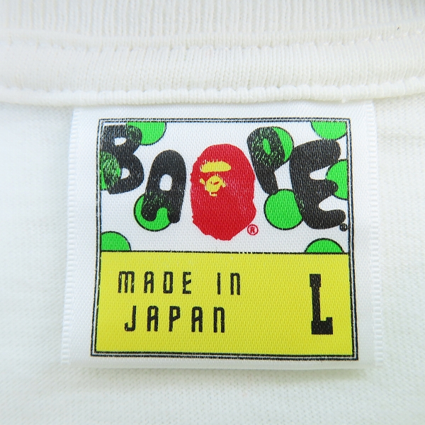 実際に弊社で買取させて頂いたCHROME HEARTS×A BATHING APE/クロムハーツ×アベイジングエイプ BABY MILO/マイロ プリントTシャツ/Lの画像 2枚目