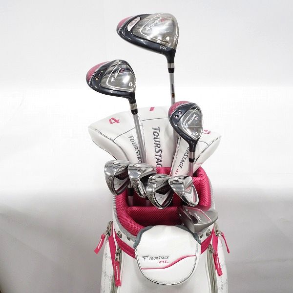 実際に弊社で買取させて頂いたブリヂストン TOURSTAGE/ツアーステージ CL レディース ゴルフクラブ 8本セット FLEX:L  キャディバッグ付き