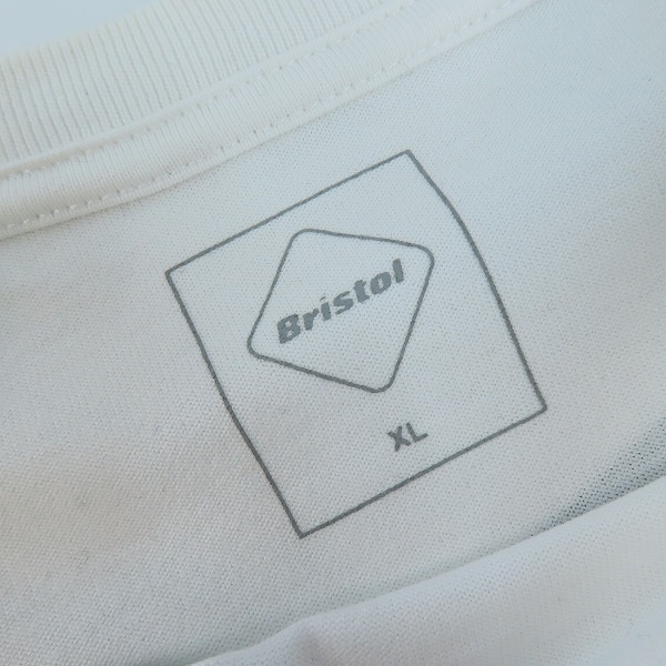 実際に弊社で買取させて頂いたF.C.Real Bristol/F.Cレアルブリストル BIG LOGO POCKET TEE半袖 プリント Tシャツ ホワイト FCRB-202076/XLの画像 2枚目