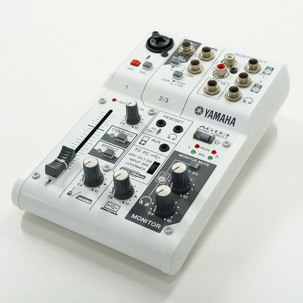 実際に弊社で買取させて頂いたYAMAHA/ヤマハ AG03 ミキシングコンソール ミキサー ウェブキャスティングミキサー 通電確認済み