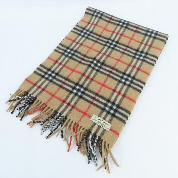 実際に弊社で買取させて頂いたBurberry/バーバリー カシミア混 ノバチェック マフラー