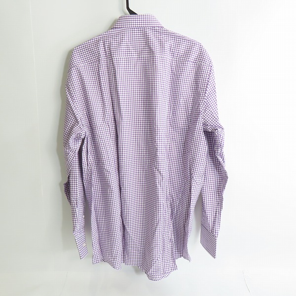 実際に弊社で買取させて頂いたHUGO BOSS/ヒューゴボス SLIM FIT 長袖チェックシャツ/45の画像 1枚目