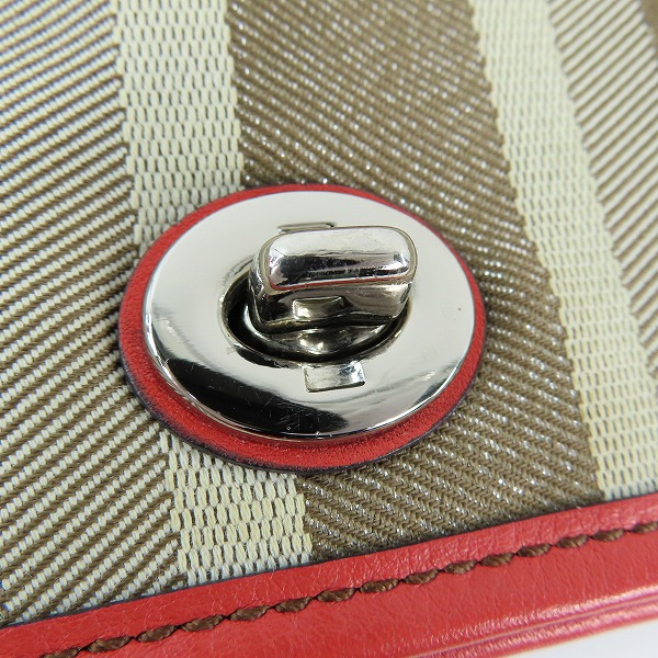 実際に弊社で買取させて頂いたCOACH/コーチ ミニシグネチャー キャンバス ショルダーバッグ 19919の画像 6枚目