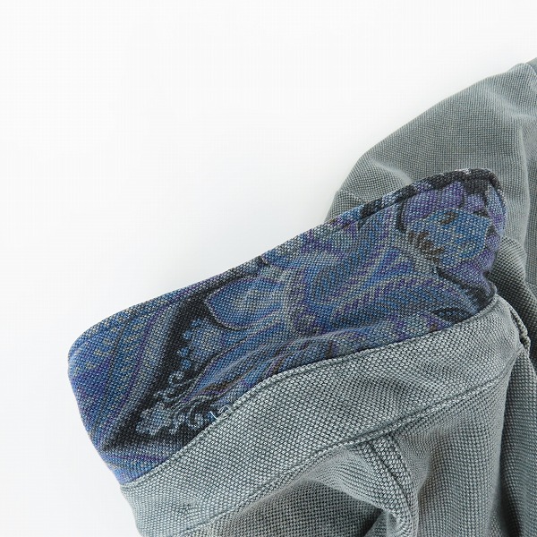 実際に弊社で買取させて頂いた【JPタグ】ETRO/エトロ 胸ロゴ刺繍 半袖ポロシャツ 襟下フラワー柄 XSの画像 8枚目