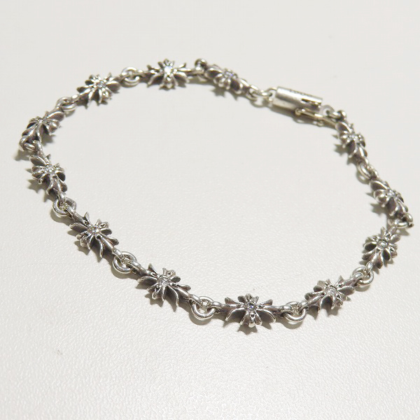 実際に弊社で買取させて頂いたCHROME HEARTS/クロムハーツ タイニーE CHプラス ブレスレット 12リンク パヴェダイヤ/アフターダイヤ
