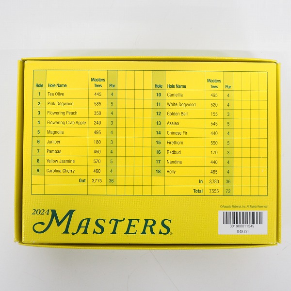 実際に弊社で買取させて頂いた【未使用/オウンネーム】Titleist/タイトリスト VELOCITY/ベロシティ 2024 MASTERS ゴルフボール ホワイト 1ダースの画像 3枚目