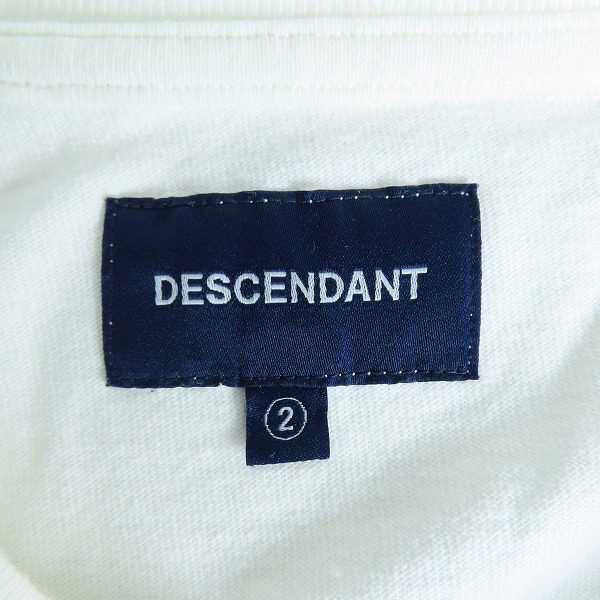 実際に弊社で買取させて頂いたDESCENDANT/ディセンダント 胸ポケット 長袖カットソー ホワイト/2の画像 2枚目