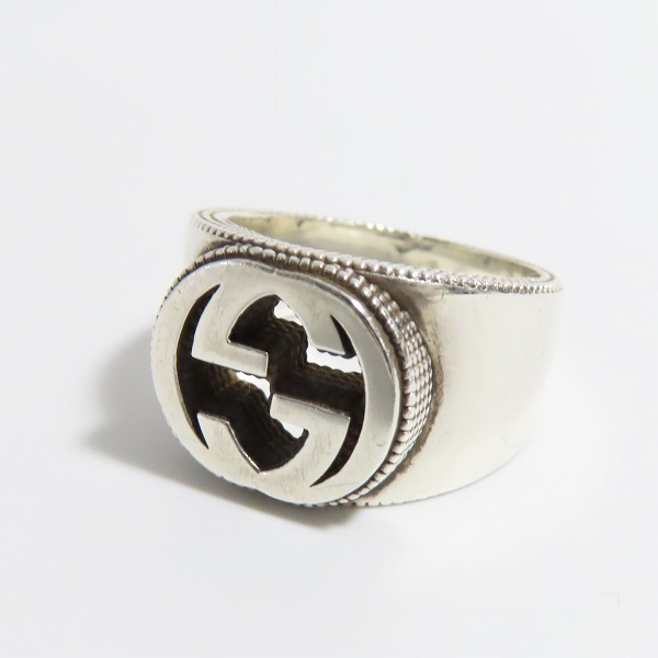 実際に弊社で買取させて頂いたGUCCI/グッチ インターロッキング Gリング/指輪/22-22.5号