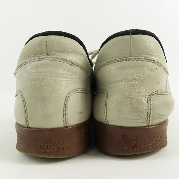 実際に弊社で買取させて頂いたGUCCI/グッチ スエード×レザー ローカット スニーカー ジャーマントレーナー 41E　の画像 1枚目