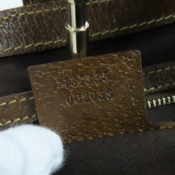 実際に弊社で買取させて頂いたGUCCI/グッチ GGキャンバス ニュージャッキー ショルダーバッグ 137335の画像 5枚目