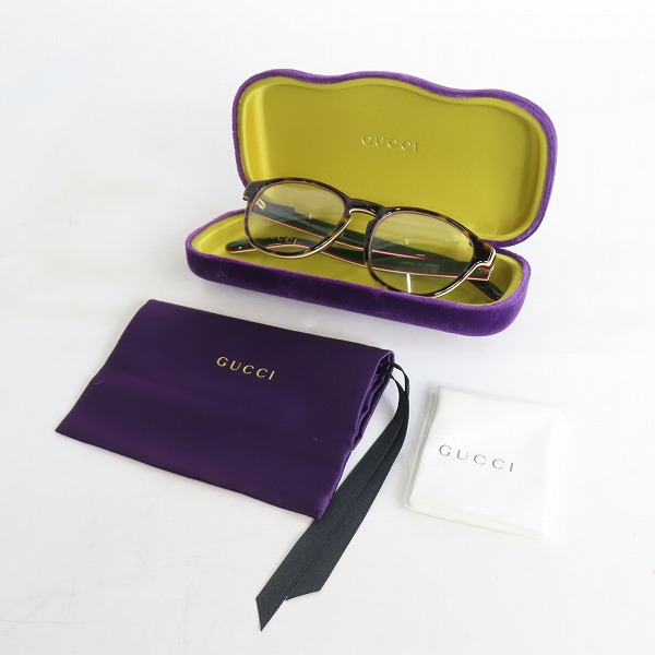 実際に弊社で買取させて頂いた(1)GUCCI/グッチ メガネフレーム アイウェア GG0273O-002の画像 9枚目