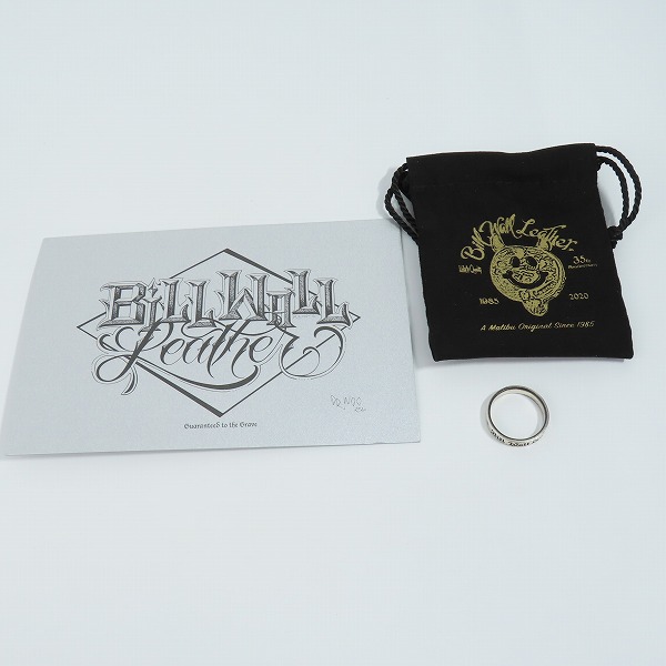 実際に弊社で買取させて頂いた【ギャラ付】BILL WALL LEATHER/BWL/ビルウォールレザー 25TH ANNIVERSARY BAND/25周年リング R404 21.5号の画像 8枚目