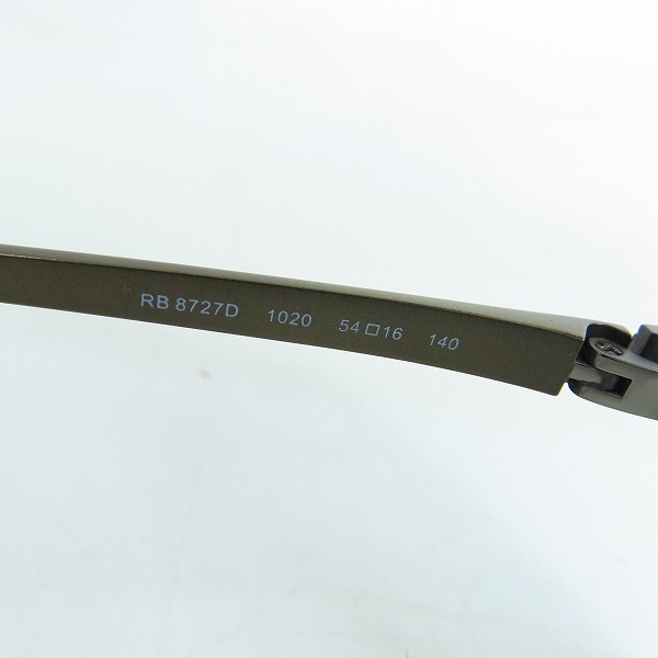 実際に弊社で買取させて頂いたRay-Ban/レイバン チタン アイウエア/メガネフレーム フルリム RB8727D 1020の画像 6枚目