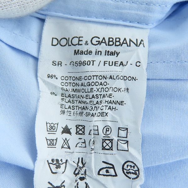 実際に弊社で買取させて頂いたDOLCE&GABBANA/ドルチェ&ガッバーナ/ドルガバ GOLD 長袖 シャツ ドレスシャツ G5960T/15/38の画像 3枚目
