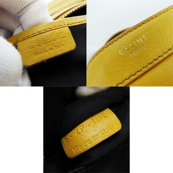 実際に弊社で買取させて頂いたCELINE/セリーヌ ラゲージ ミニショッパー レザー 2WAY ハンドバッグ/ショルダーバッグの画像 4枚目