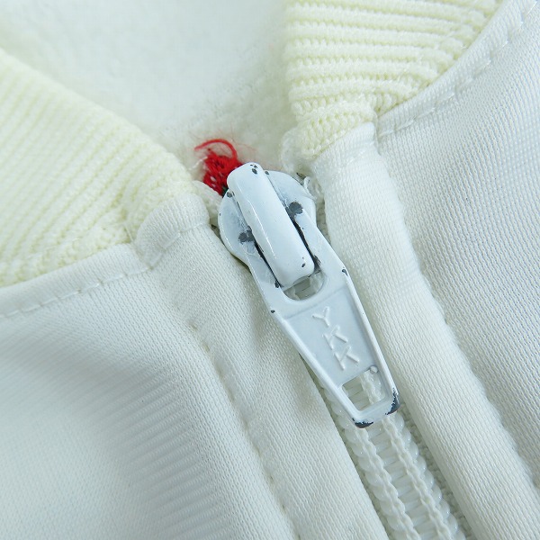 実際に弊社で買取させて頂いたadidas/アディダス 80s~90s ヴィンテージ 銀タグ トラックジャケット ホワイト /Sの画像 6枚目