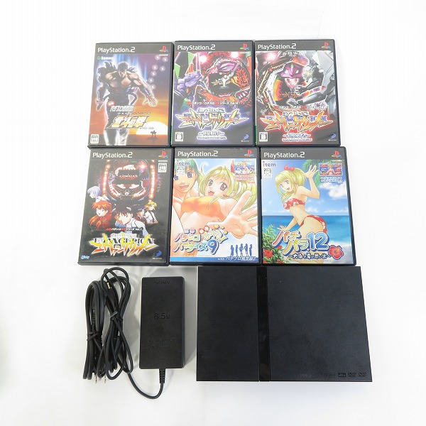 実際に弊社で買取させて頂いたSONY/ソニー PlayStation2/PS2/プレイステーション2 本体/SCPH-70000 ソフト 6点付き【簡易動作確認済】