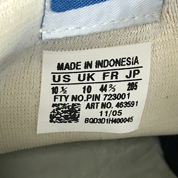 実際に弊社で買取させて頂いた【観賞用】adidas/アディダス PRO MODEL VINTAGE/プロモデル ヴィンテージ スネークブラック/黒蛇 463591/28.5の画像 5枚目