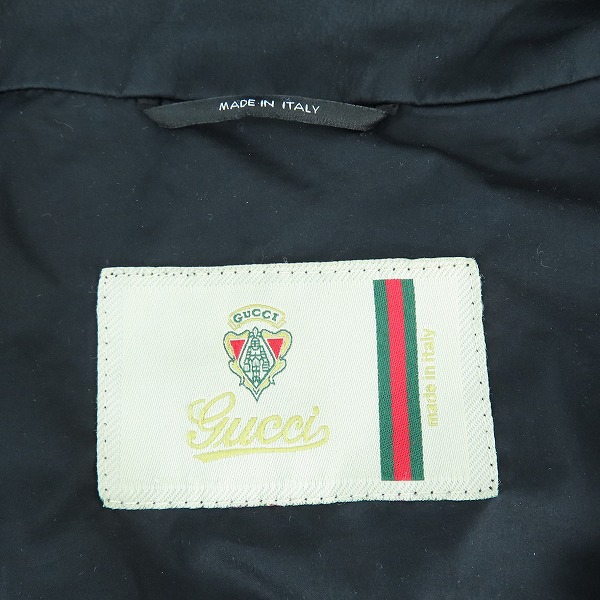 実際に弊社で買取させて頂いたGUCCI/グッチ シェリーライン ジップアップブルゾン 46の画像 3枚目