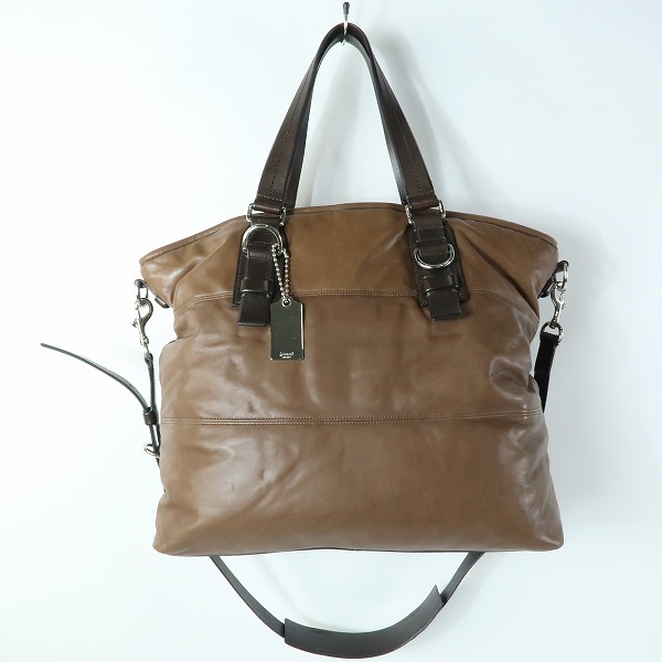 実際に弊社で買取させて頂いたCOACH/コーチ レザートートバッグ G1069-70343の画像 1枚目